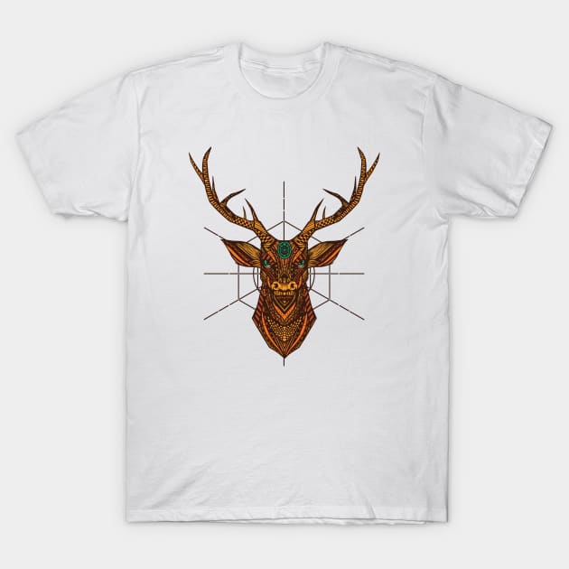 Geometric Manda Deer T-Shirt by LR_Collections